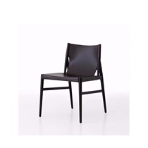 Nordic creative simple saddle leather dining chair Modern personality design Cafe model room office backrest negotiation chair