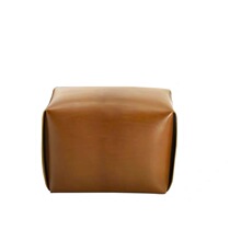  Simple modern leather art all-inclusive design Living room square stool can be customized model room shoe change stool Living room pick-up coffee table stool