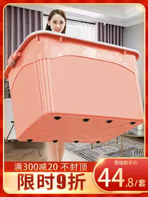 Storage box plastic clothes home extra large moving finishing storage toys book turnover box student dormitory