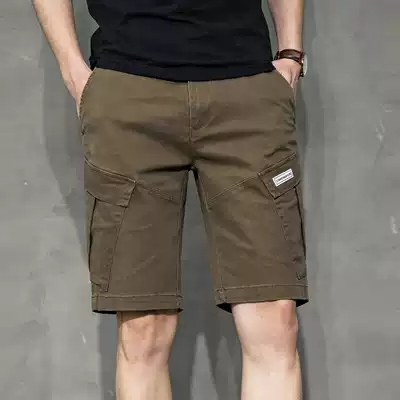 Hong Kong trendy brand casual shorts men's trend personality summer thin loose 5-point pants men's five-point pants ls