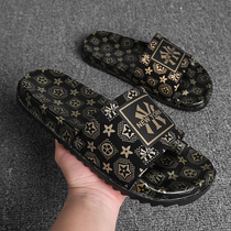 Hong Kong slippers men summer wear ins tide Outdoor Men deodorant 2021 New Net red super fire slippers