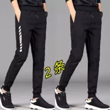 Летние тонкие спортивные модные универсальные штаны для отдыха, большой размер, в корейском стиле