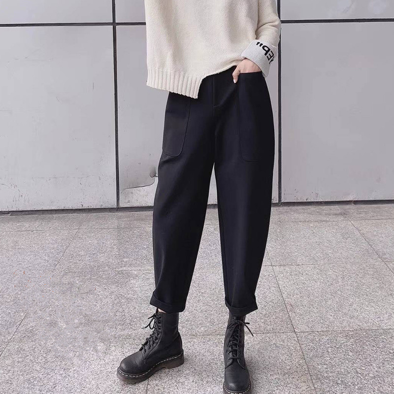 Oamashi women's clothing 2023 spring and autumn counter all-match overalls loose wide-leg harem carrot pants women