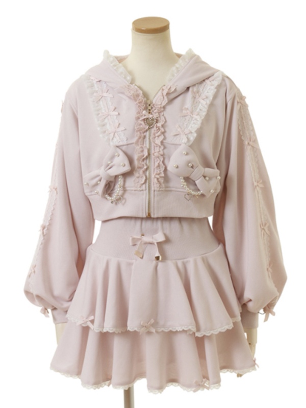 White National Style Lizlisa Sports Suit Long Sleeve