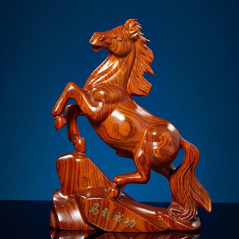 ☆馬☆花梨木☆動物☆精密細工☆置物☆彫刻☆5