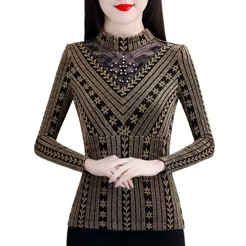 Зимняя модная рубашка, удерживающий тепло лонгслив, в западном стиле