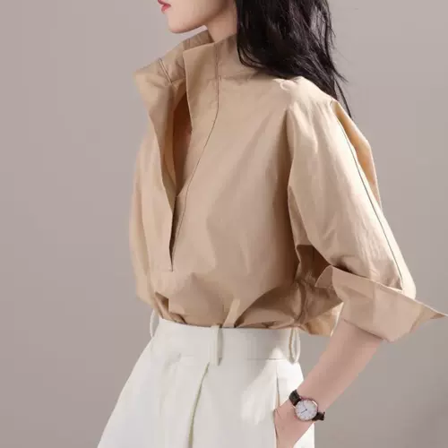 Рубашка, модный трендовый лонгслив, большой размер, в западном стиле