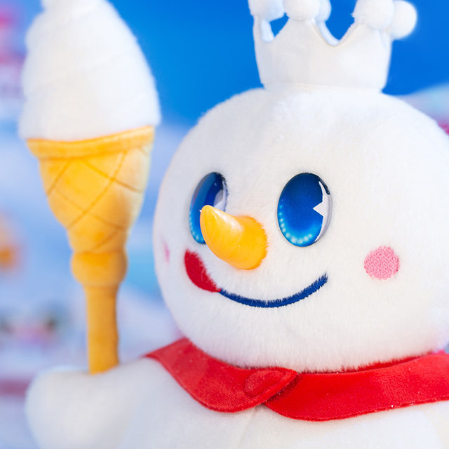 Mixue Ice City Snow King 30CM Plush Doll ຂອງຫຼິ້ນເດັກນ້ອຍ Pillow ສໍາລັບເດັກຍິງ Doll Snowman Decoration ຂອງຂວັນ