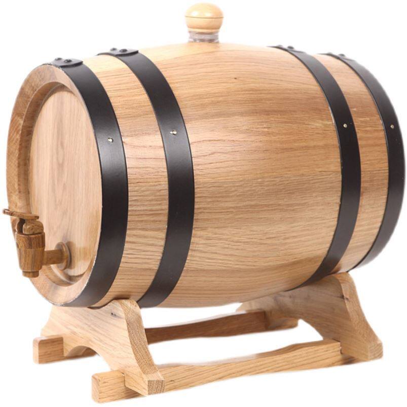 Деревянная бочка небольшая. Бочка dn377 (l=600мм). Бочонок бел. Белая бочка. Деревянная кадка на белом фоне.