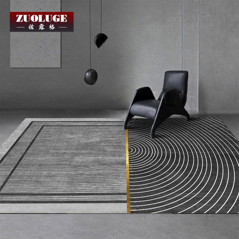 Light and luxurious Nordic modern minimalist home room Bedroom carpet Living room Large area full of tea table bedside cushion