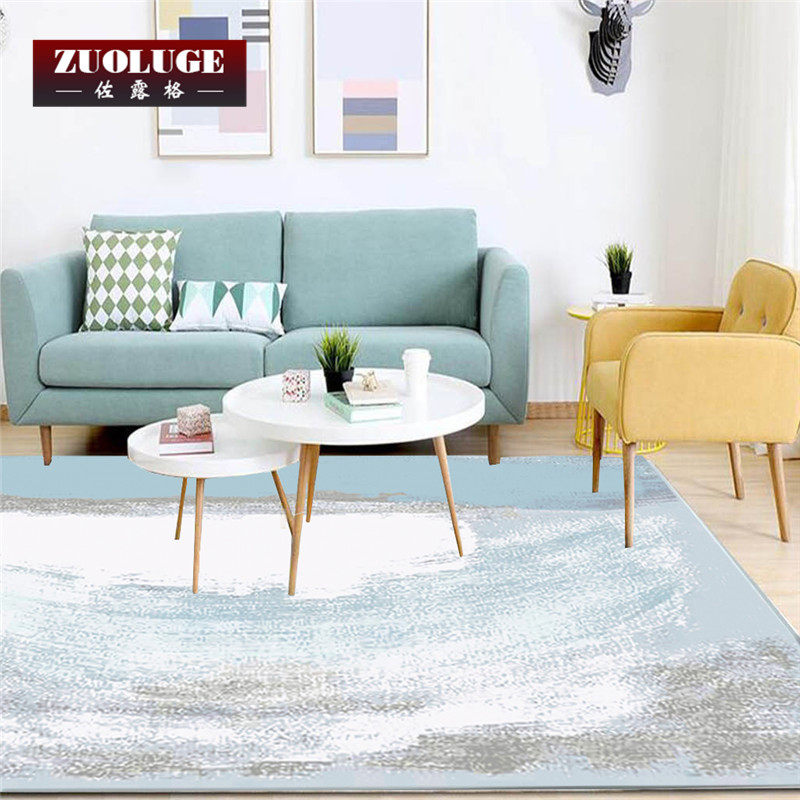 Light luxury Nordic modern minimal bedroom living room carpet houseroom bedside tea table large area full floor pad
