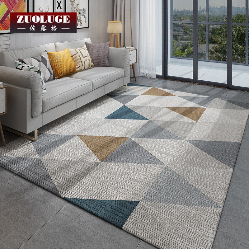 Light luxury carpet modern minimalist Nordic ins style household Room large area full of bed bed side coffee table mat