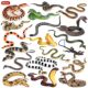 Children's Toys Simulated Wild Animal Models Halloween Prank Reptiles Giant Python Rattlesnake Cobra