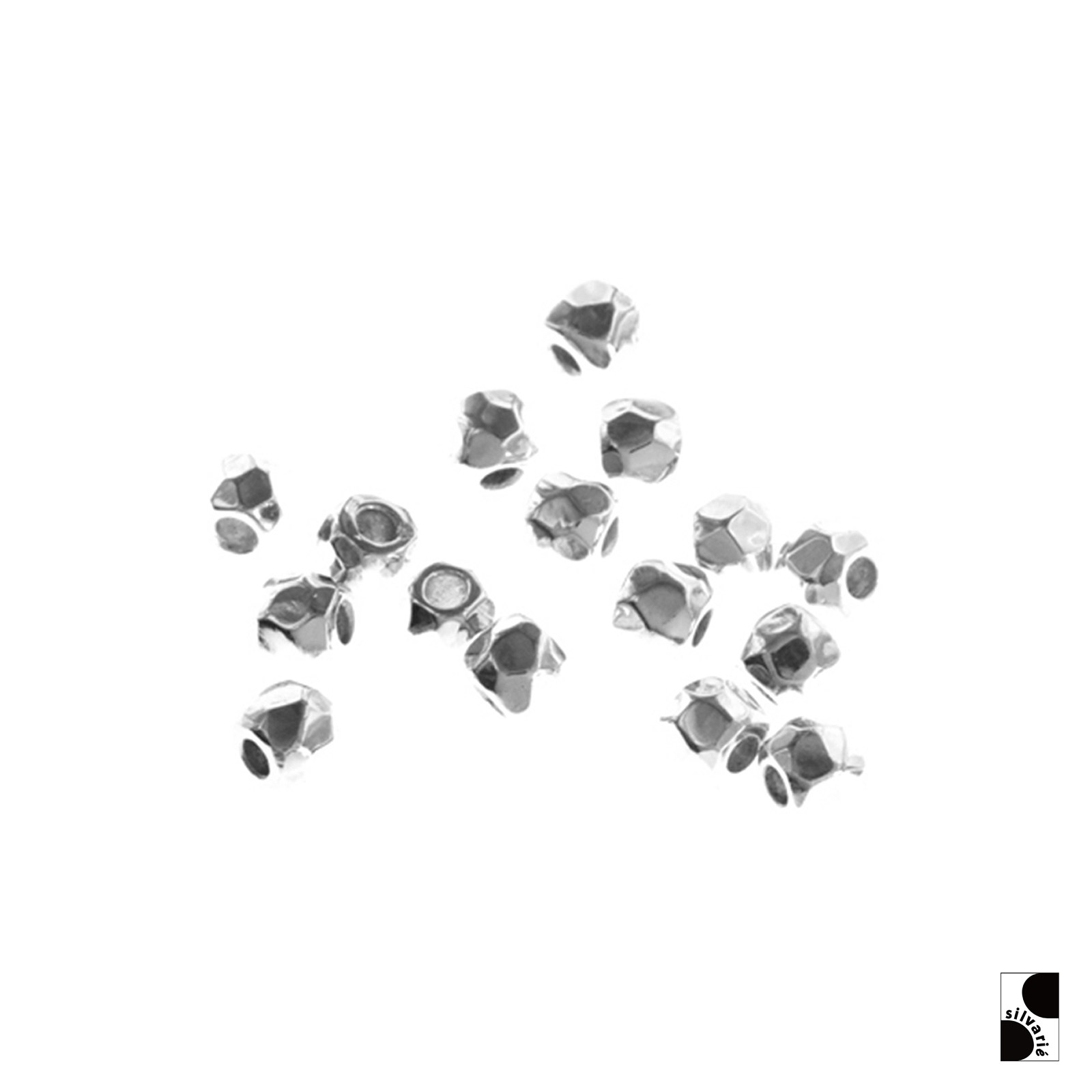 =silvarie=GOD SUNS buckskin rope with beaded spacer sterling silver SV950 irregular necklace accessories