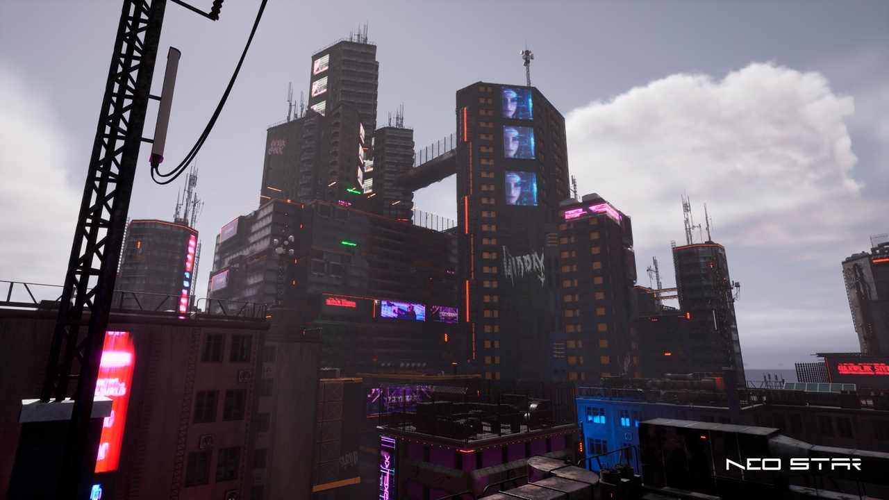 图片[10]-UE4虚幻5赛博朋克郊外废墟城市建筑场景Cyberpunk Buildings Pack-cg男孩