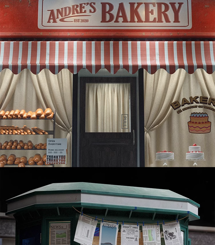 图片[17]-C4D商店门面店铺模型素材 max obj fbx ma KitBash3D Storefronts-cg男孩
