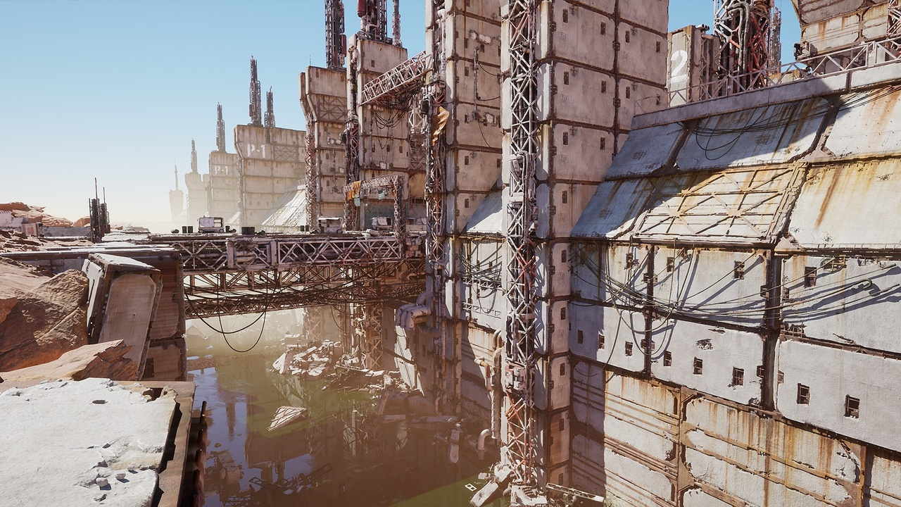 图片[15]-UE4虚幻5科幻废弃工厂废墟城市电影场景 Sci-fi-City-Environment-cg男孩
