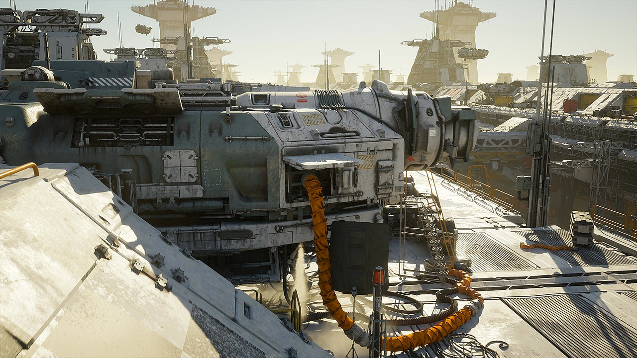 图片[20]-UE4虚幻5科幻城市工业基地港口电影场景 Sci-fi Port Environment-cg男孩