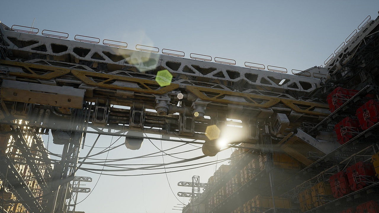 图片[7]-UE4虚幻5科幻城市工业基地港口电影场景 Sci-fi Port Environment-cg男孩