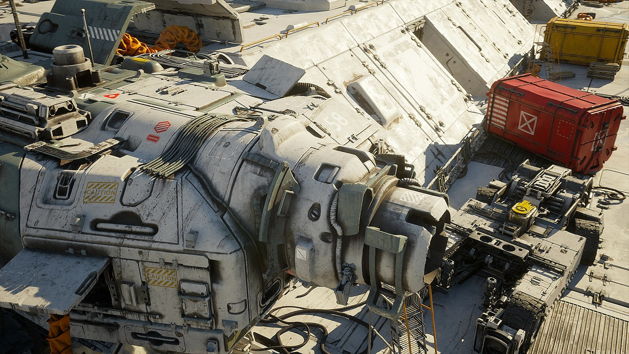 图片[3]-UE4虚幻5科幻城市工业基地港口电影场景 Sci-fi Port Environment-cg男孩