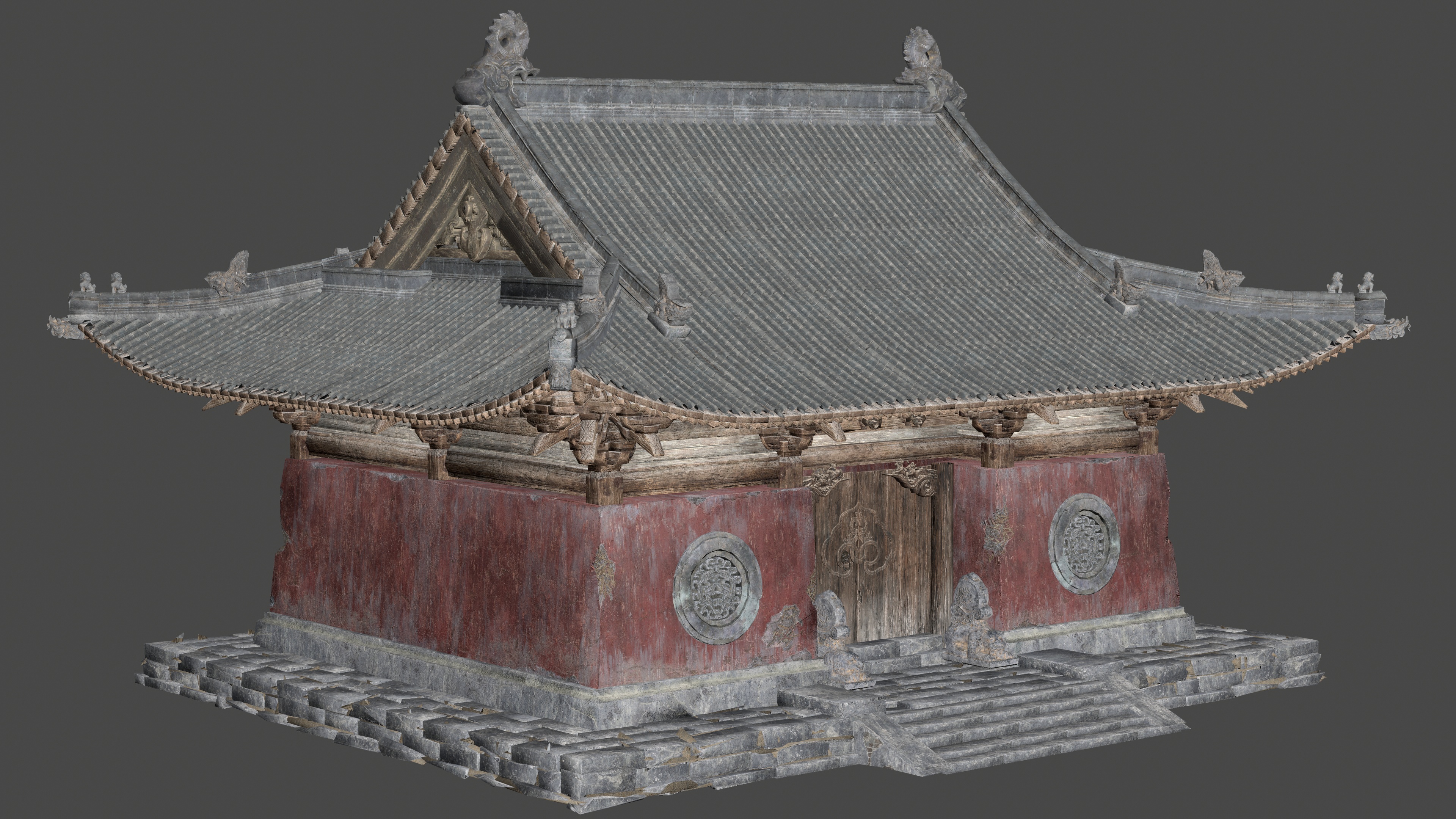 图片[13]-黑神话悟空场景3D模型大殿高精度古风建筑解包3DMAX模型集合包FBX-cg男孩