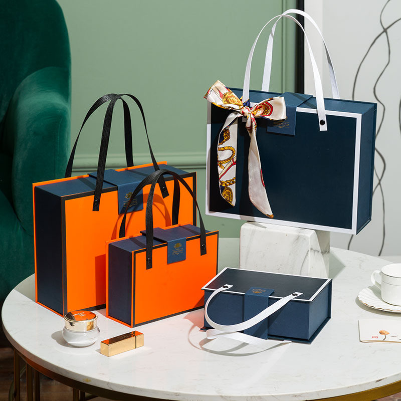 Gift Box Gift Box Gift Packing Box Knot Empty Box Wedding Partner Hand Hand Gift Gift Ins Simple Large Gift Box