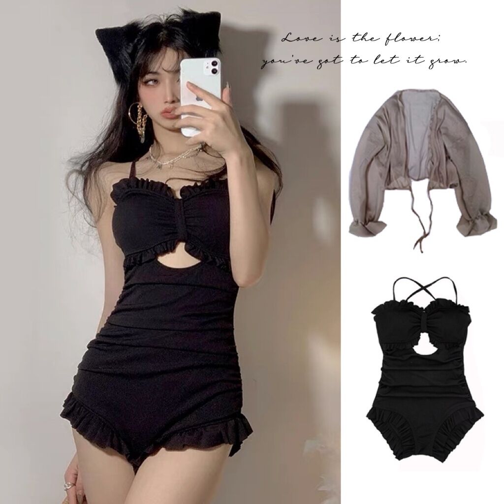 Swimsuit women's 2022 new pop-ups Big Bikini Sexy dress style with steel suades to shade a slim swimsuit