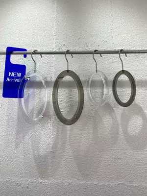 Clothing store display transparent acrylic scarf ring hook children's clothing store special crystal silk scarf adhesive hook