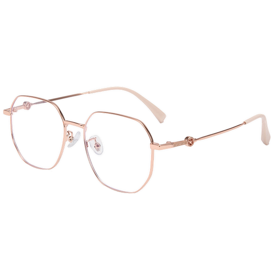 Очки Чу Мина в молочно-белой золотой оправе могут носить близорукие женщины.