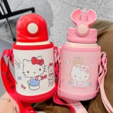 Hello kitty, детский термос со стаканом, стакан для детского сада, чайник