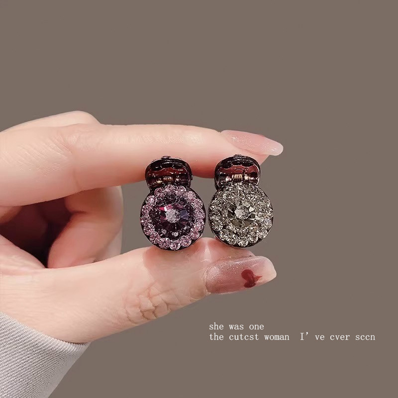 Mini Diamond Hair Clip for Women, Bangs, Forehead, Side Hair, Princess Hair Clip, Small Hairpin, Head Accessory