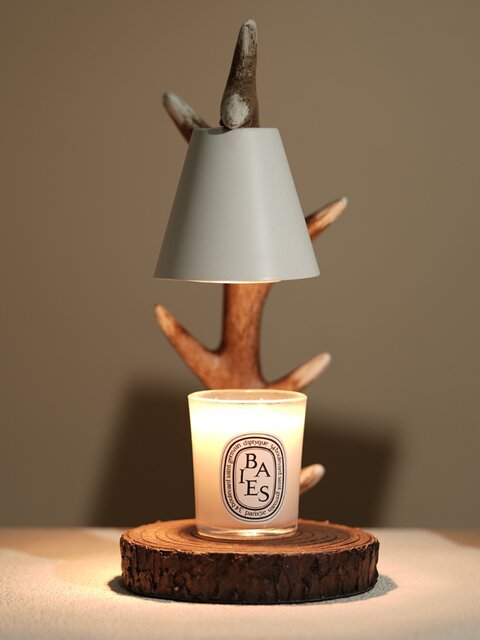 Deer Antler Creative Aromatherapy Lamp Wax Melting Lamp Living Room Ambient Light Flameless Bedroom Desk Lamp Dimmable Night Light