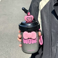 Hello kitty, с бантиком, черный, 580 мл