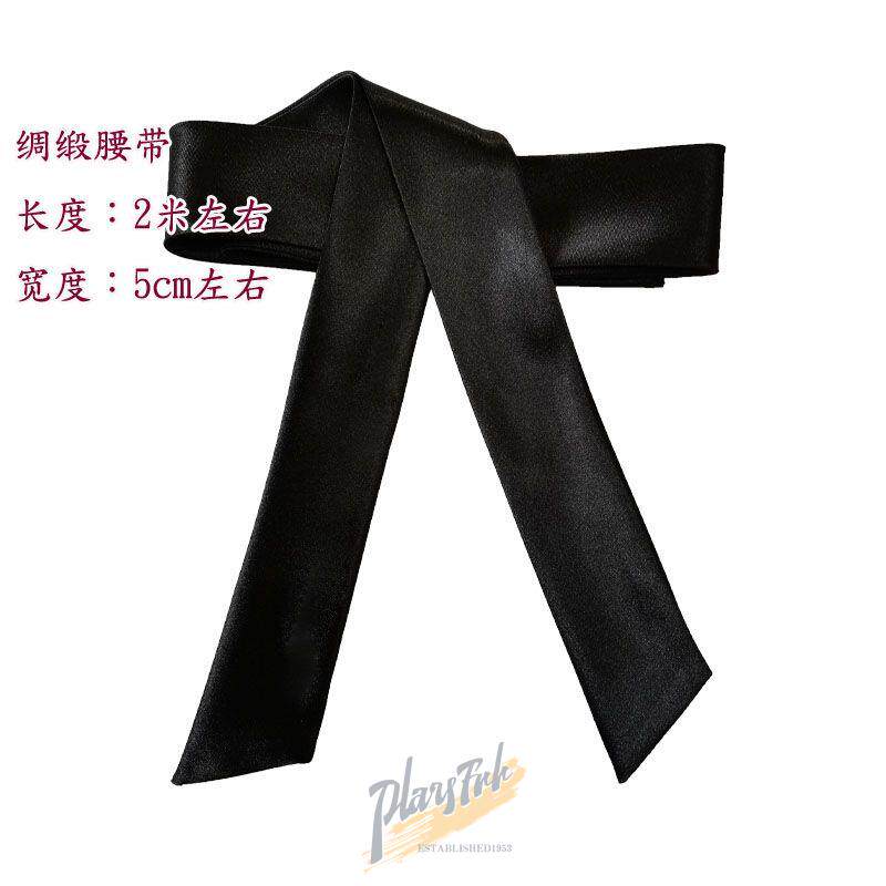 Multi-color satin long cloth belt with dress dress simple all-match skirt female clear tie bowknot soft belt