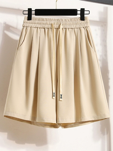 Шорты для отдыха, штаны, эластичная талия, свободный прямой крой