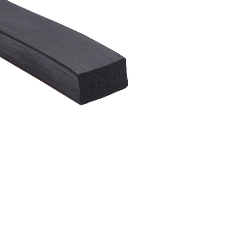 Three-way seal strip foam square strip high temperature resistant black rubber seal strip cabinet electric cabinet box EPDM