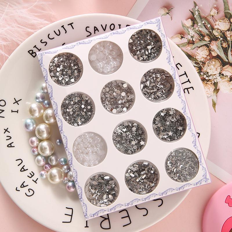 Face stickers sparkling eye makeup bright diamond tear drill accessories eye Pearl stickers face makeup stage makeup eye drill stickers decoration