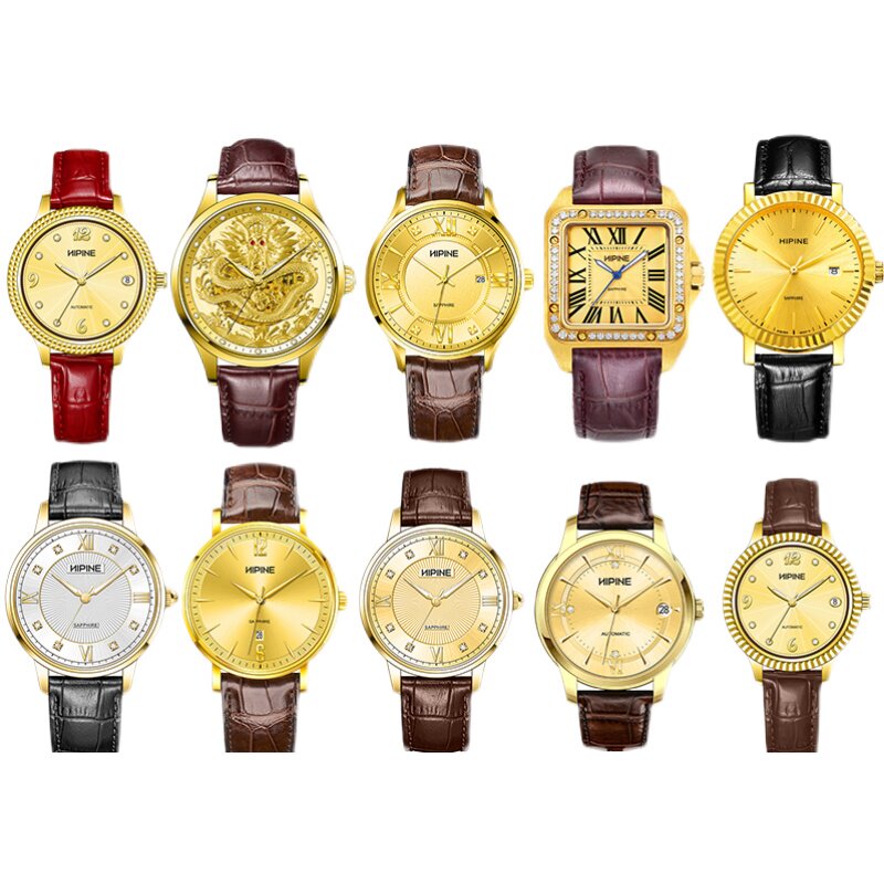 Sipunigold table 24K 999 foot gold pure gold band watch selection of direct podcast-Taobao