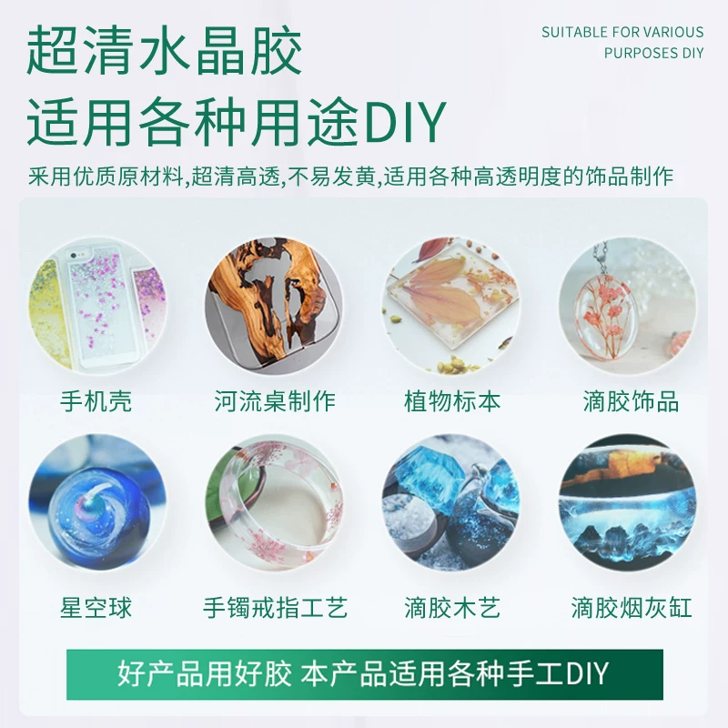 Transparent epoxy resin, amber sample handmade, DIY