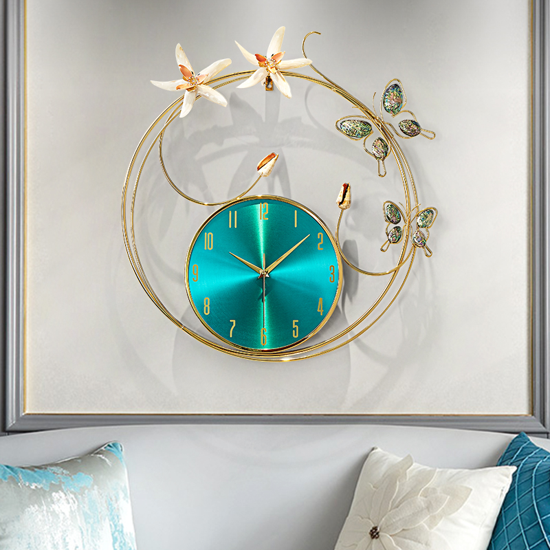 Light luxury simple decorative clock Wall watch modern living room home atmosphere fashion personality creative art electronic clock