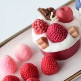 Клубника, силиконовая форма, аромотерапия, свеча из гипса для авто, ручка ручной работы, «сделай сам»