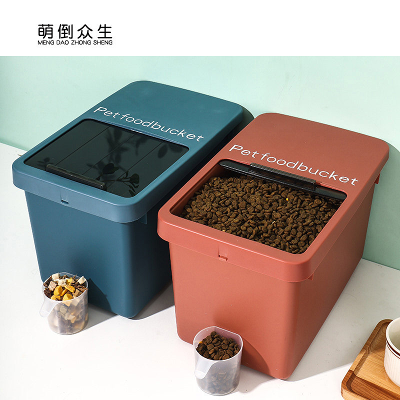 Germination Living Cat Food Barrel Sealed Moisture Protection Dog Food Box Pet Storage Grain Barrel Storage Tank Snacks Storage Box Large Capacity