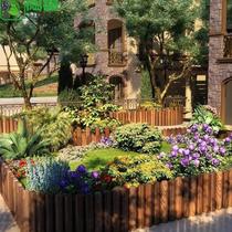  Rural Yard Renovation Patio Garden Arrangement Fence Chandelia Plant Covelation Ornamental Flowerpots Flower Trough Inserts wood