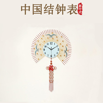 Modern simple wall hanging living room creative beauty salon hanging wall hotel wall Chinese knot clock home home