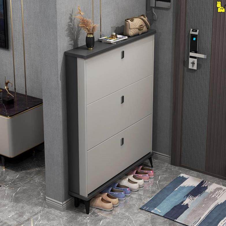 Internet celebrity porch cabinet Italian style ultra-thin shoe cabinet home door