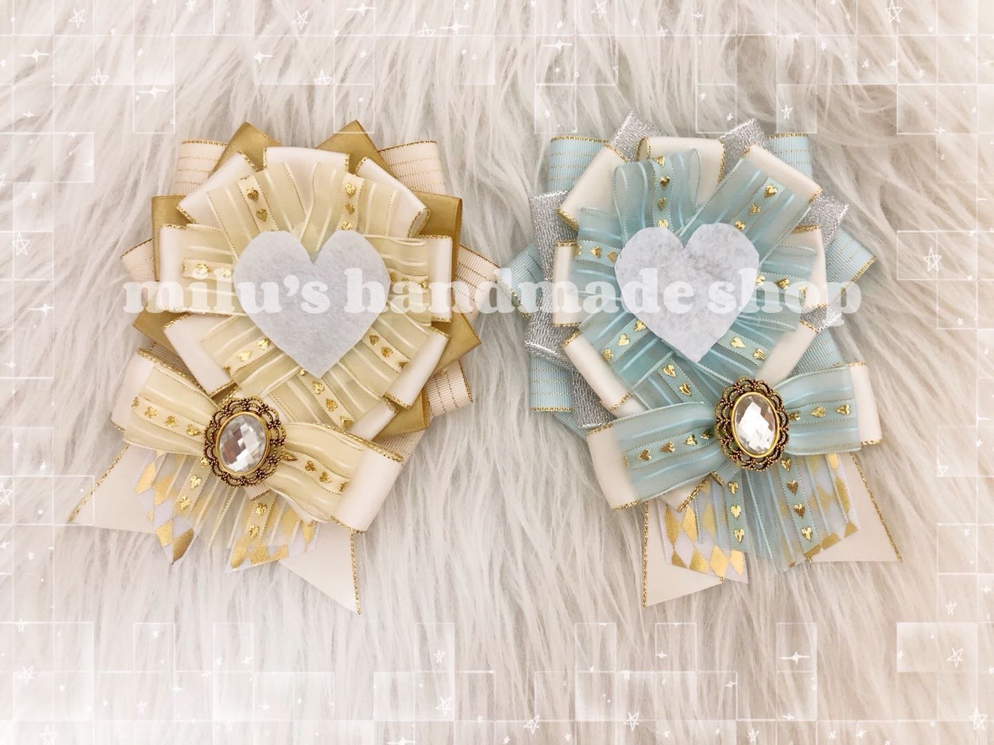 (48h delivery) can change the color milu original hand-made heart-shaped bar badge pain corn beauty decoration