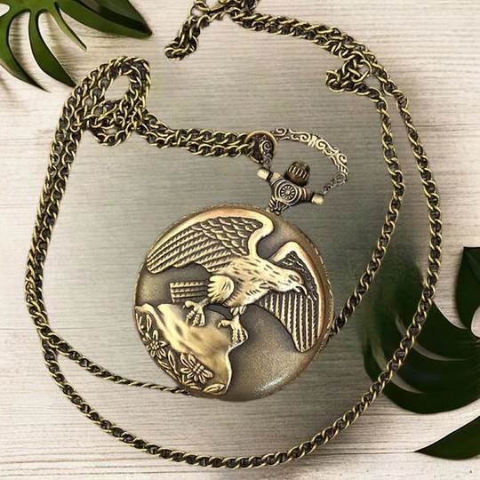 Retro-Flip-Taschenuhr für Prüfungen für Mädchen, Studenten und Jungen, mechanische kleine Halskette, Quarz-Anhänger, Kindergeburtstagsgeschenk