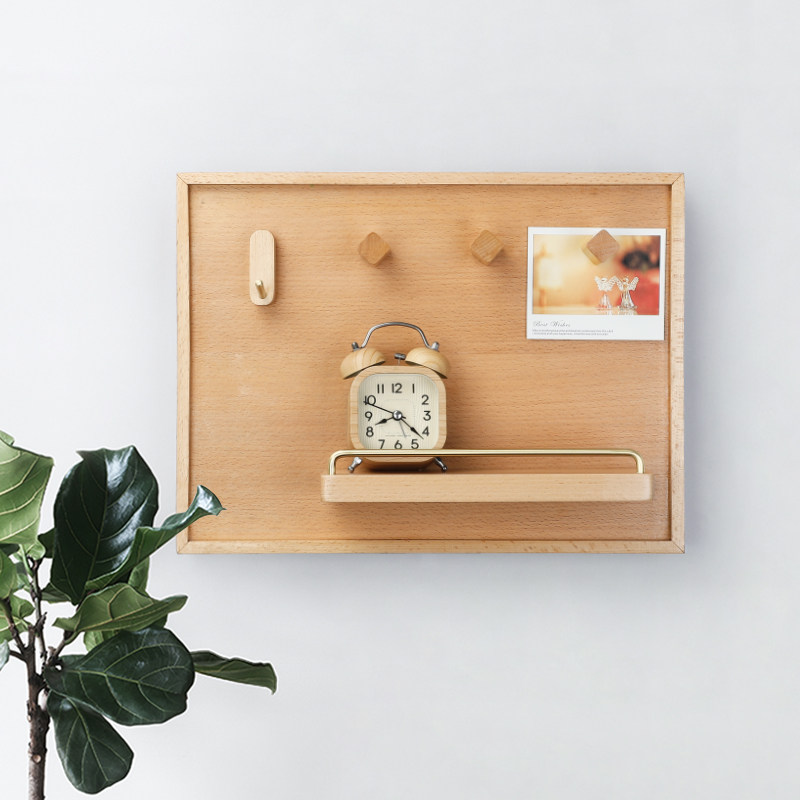 Solid wood meter box blocks new Chinese switch box switch rack living room distribution box decorative painting weak current box