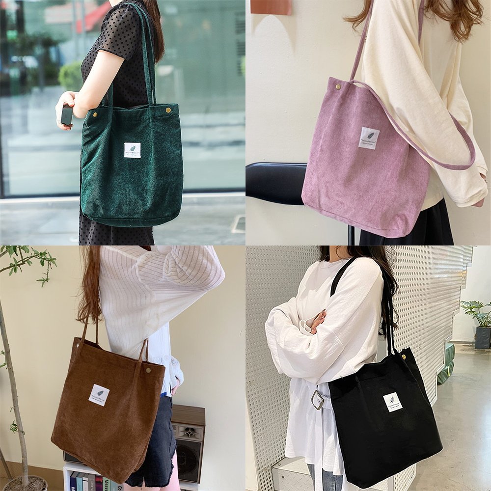 Упаковка угол 2022 corduroy shoulder bag for women cotton cloth handbag so OTHER