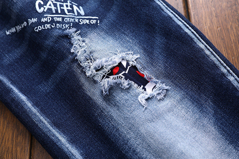 Мужские джинсы Jean Homme Pantalon рваные узкие джинсовые брюки Bik 